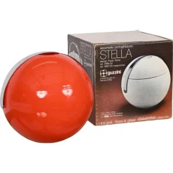 Clearance Pamono Mid-Century Italian Orange Plastic Ball-Shaped Ice Bucket from Guzzini, 1970s