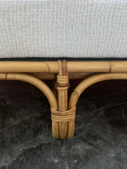 Pamono Mid-Century Italian Rattan and Bamboo Sofa, 1960s><noscript><img width=