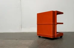 Pamono Mid-Century Italian Space Age Bar Trolley or Side Table by Giovanni Pelis for Stile Neolt, 1960s><noscript><img width=