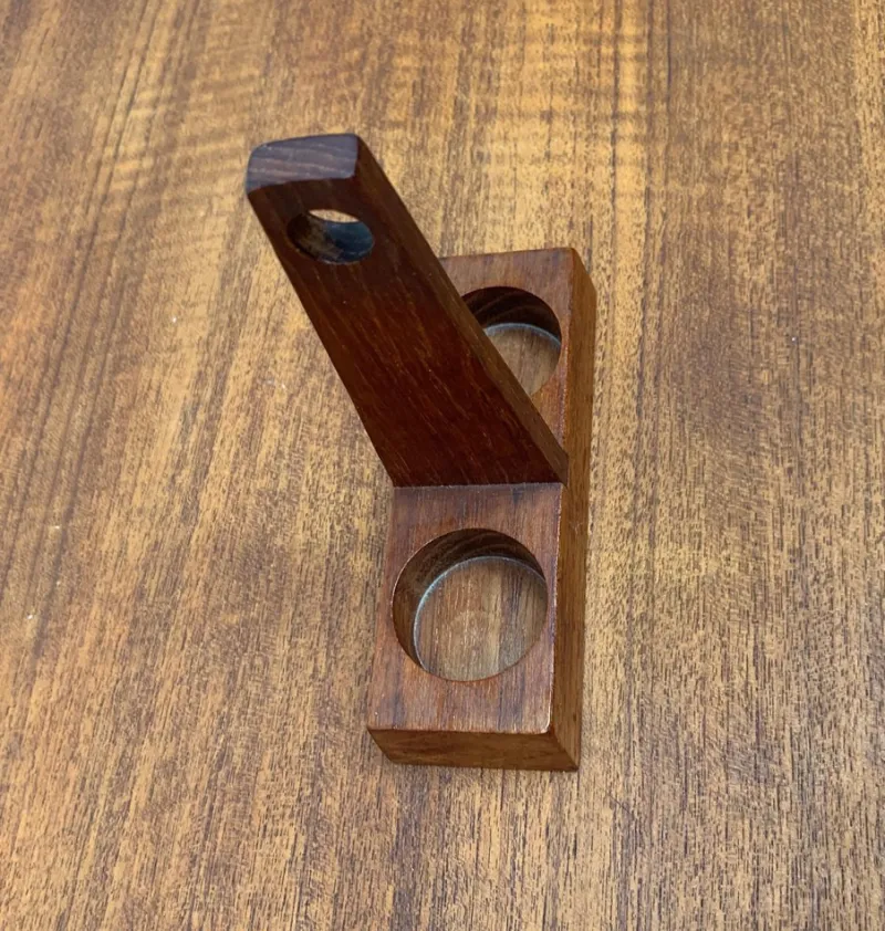 Pamono Mid-Century Italian Teak Pepper and Salt Shaker from Anri Form, Italy, Set of 3> Salt & Pepper Shakers