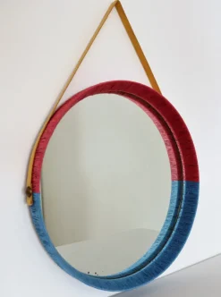 Pamono Mid-Century Italian Wall Mirror, 1960s><noscript><img width=