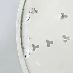 New Pamono Mid-Century Italian White Wrought Garden Table, 1960s