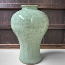 Pamono Mid-Century Japanese Celadon Glazed Vase, 1950s-1970s> Vases