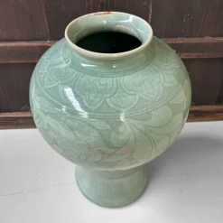 Pamono Mid-Century Japanese Celadon Glazed Vase, 1950s-1970s> Vases