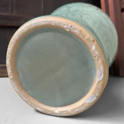 Pamono Mid-Century Japanese Celadon Glazed Vase, 1950s-1970s><noscript><img width=