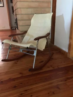 Pamono Mid-Century Japanese Rocking Chair by Takeshi Nii><noscript><img width=