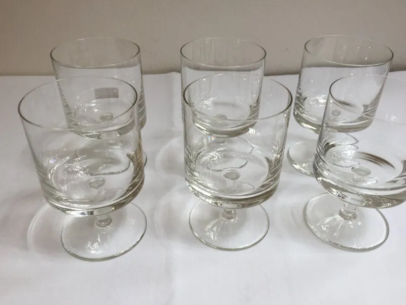 Pamono Mid-Century Kiruna Series Glasses by Klaus Breit for Wiesenthalhütte, 1964, Set of 6