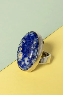 Sale Pamono Midcentury Lapis Lazuli Ring by Cecilia Johansson, 1975