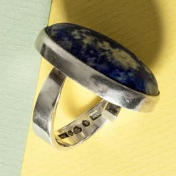 Sale Pamono Midcentury Lapis Lazuli Ring by Cecilia Johansson, 1975