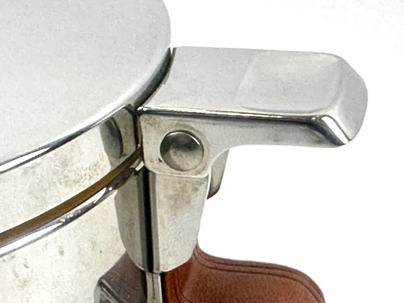 Pamono Mid-Century Leather and Steel Ice Bucket from Grasoli, 1960s> Ice Buckets & Wine Coolers