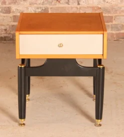 Pamono Mid-Century Librenza Light Oak Bedside Table from G-Plan, 1960s> Nightstands