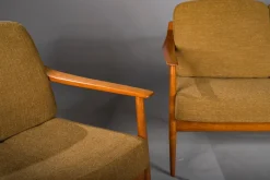 Pamono Mid-Century Lounge Chairs and 3-Seater Sofa by Walter Knoll Antimott, 1960s, Set of 3