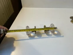 Sale Pamono Mid-Century Lounge Door Knobs in Brass and Glass by Verrina Sweden, 1970s, Set of 5