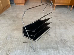 Pamono Mid-Century Magazine / LP Rack, 1960s><noscript><img width=