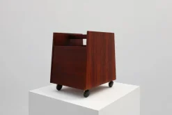 Pamono Mid-Century Magazine LP Caddy Rack by Rolf Hesland for Bruksbo, Norway, 1970s><noscript><img width=
