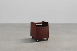 Pamono Mid-Century Magazine LP Caddy Rack by Rolf Hesland for Bruksbo, Norway, 1970s><noscript><img width=