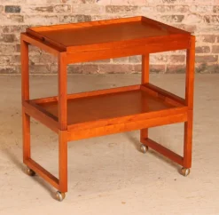 Discount Pamono Mid-Century Metamorphic Teak Serving Trolley from White & Newton, 1960s