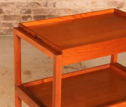 Discount Pamono Mid-Century Metamorphic Teak Serving Trolley from White & Newton, 1960s