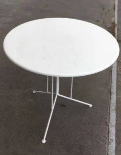 Clearance Pamono Mid-Century Minimalist German Metal Garden Table attributed to Mauser Werke Waldeck, 1960s