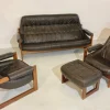 New Pamono Mid-Century Model MP-163 Earth Lounge Sofa Set by Percival Lafer, 1970s, Brazil, Set of 4