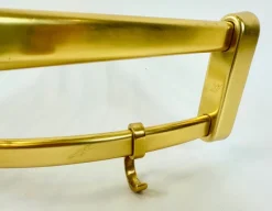 Best Pamono Mid-Century Modern Aluminium and Brass Corner Coat and Hat Rack, 1960s
