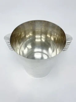 Online Pamono Mid-Century Modern Art Deco Ondulations Ice Bucket from Christofle, 1930s, Set of 2