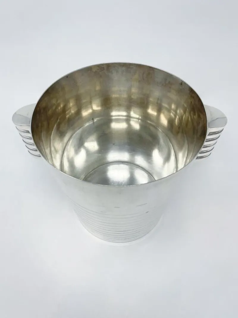 Online Pamono Mid-Century Modern Art Deco Ondulations Ice Bucket from Christofle, 1930s, Set of 2