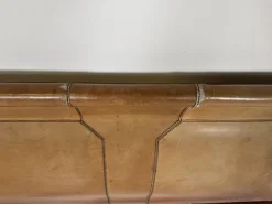 Pamono Mid-Century Modern Bed in Wood and Leather><noscript><img width=