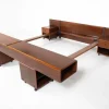 Pamono Mid-Century Modern Bed with Nightstands attributed to Fabio Lenci for Bernini, Italy, 1970s> Beds & Bedroom Sets