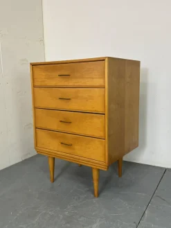 Pamono Mid-Century Modern Birch Chest of Drawers by Cees Braakman, 1950s><noscript><img width=