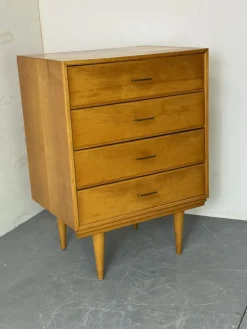 Pamono Mid-Century Modern Birch Chest of Drawers by Cees Braakman, 1950s><noscript><img width=