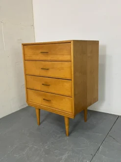 Pamono Mid-Century Modern Birch Chest of Drawers by Cees Braakman, 1950s><noscript><img width=