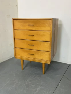 Pamono Mid-Century Modern Birch Chest of Drawers by Cees Braakman, 1950s><noscript><img width=