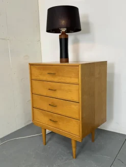 Pamono Mid-Century Modern Birch Chest of Drawers by Cees Braakman, 1950s><noscript><img width=