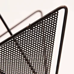 Hot Pamono Mid-Century Modern Black Metal Magazine Holder by Mathieu Matégot, 1950s