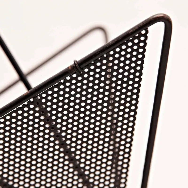 Hot Pamono Mid-Century Modern Black Metal Magazine Holder by Mathieu Matégot, 1950s