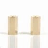 Pamono Mid-Century Modern Brass Candlesticks by Westerås Sweden, 1950s, Set of 2> Candleholders