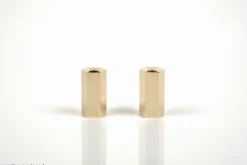 Pamono Mid-Century Modern Brass Candlesticks by Westerås Sweden, 1950s, Set of 2><noscript><img width=