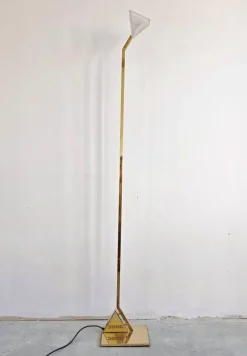 Hot Pamono Mid-Century Modern Brass Floor Lamp from Peill & Putzler, 1970s