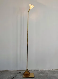 Hot Pamono Mid-Century Modern Brass Floor Lamp from Peill & Putzler, 1970s