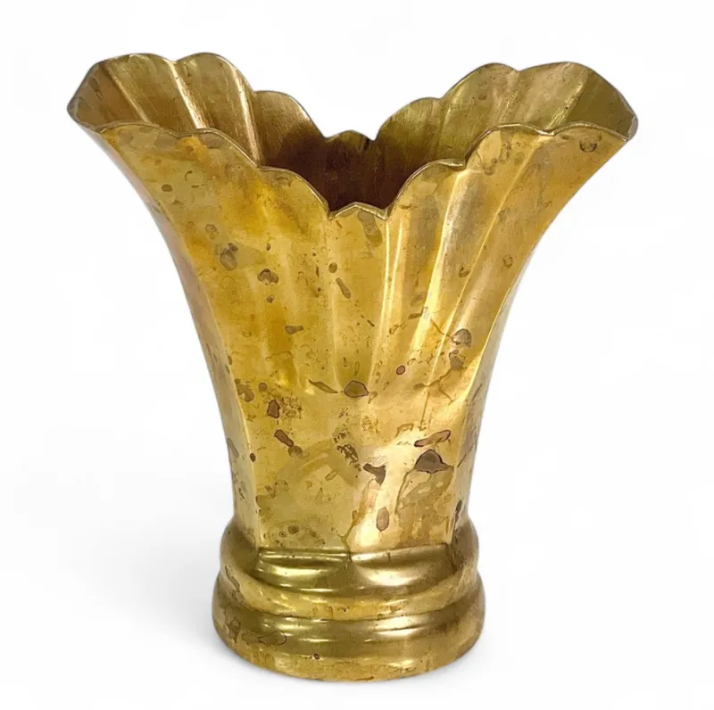 Pamono Mid-Century Modern Brass Vase, 1960s> Vases