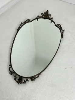 Outlet Pamono Mid-Century Modern Brass Wall Mirror, 1960s