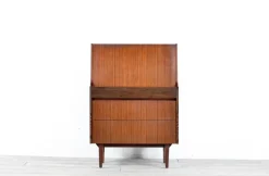 Pamono Mid-Century Modern British Teak Secretaire from Elliots of Newbury, 1960s> Secretaires