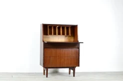 Pamono Mid-Century Modern British Teak Secretaire from Elliots of Newbury, 1960s><noscript><img width=
