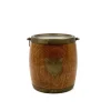 Clearance Pamono Mid-Century Modern Brown Oak Ice Bucket, 1960s