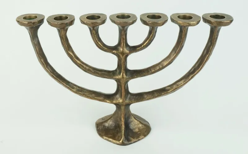 Discount Pamono Mid-Century Modern Brutalist Bronze Candleholder, 1960s