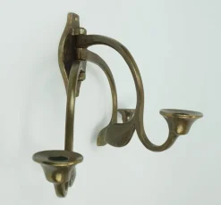 Best Pamono Mid-Century Modern Brutalist Bronze Wall Candleholder with 3 Swivel Arms, 1960s-1970s