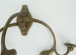 Best Pamono Mid-Century Modern Brutalist Bronze Wall Candleholder with 3 Swivel Arms, 1960s-1970s