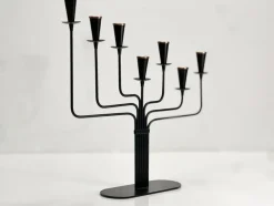 Pamono Mid-Century Modern Candleholder in Copper and Metal by Gunnar Ander for Ystad-Metall, 1960s> Candleholders