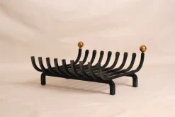 Outlet Pamono Mid-Century Modern Cast Iron Log Holder for Fireplace, 1960s